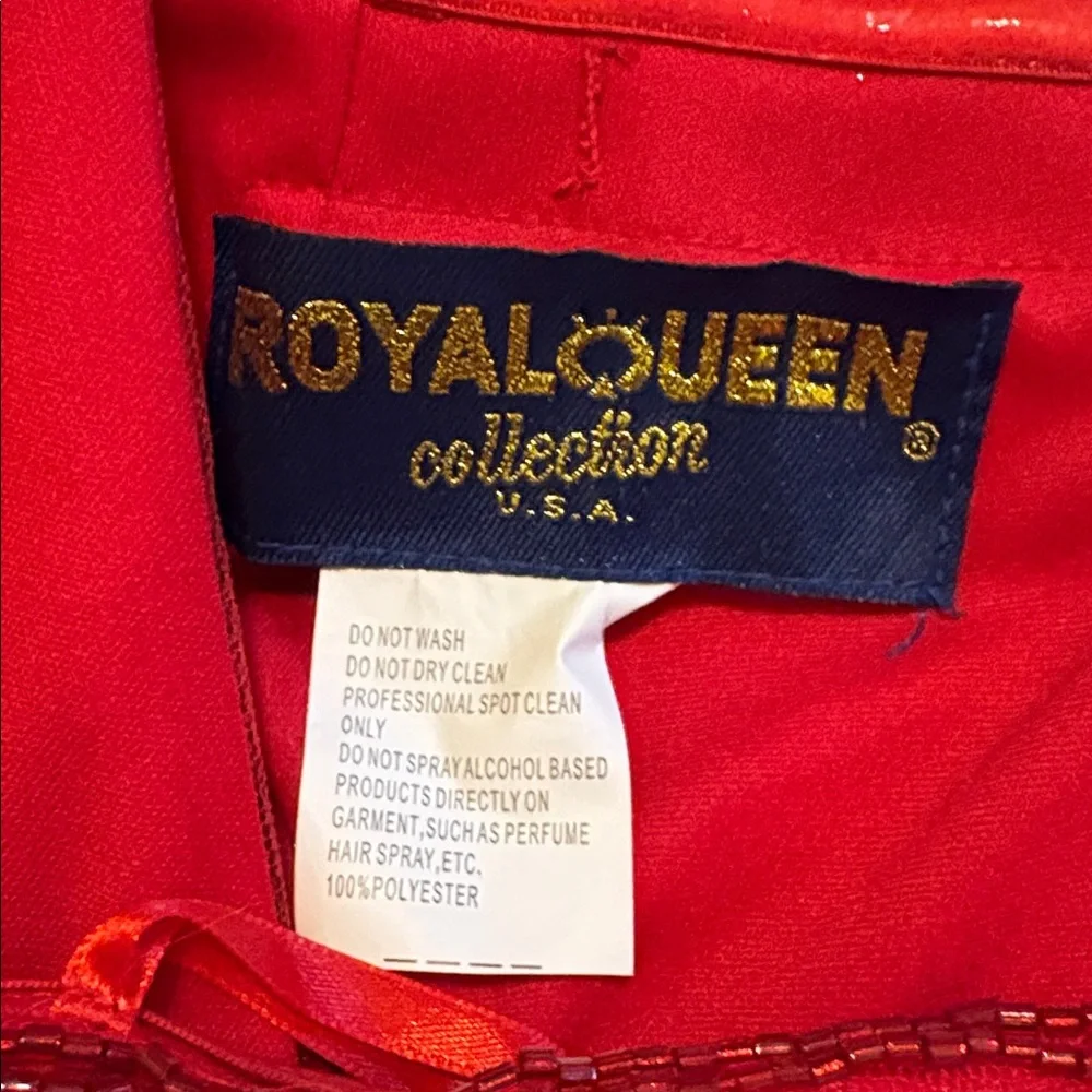 Elegant Red Strapless Gown - Picture 7 of 10
